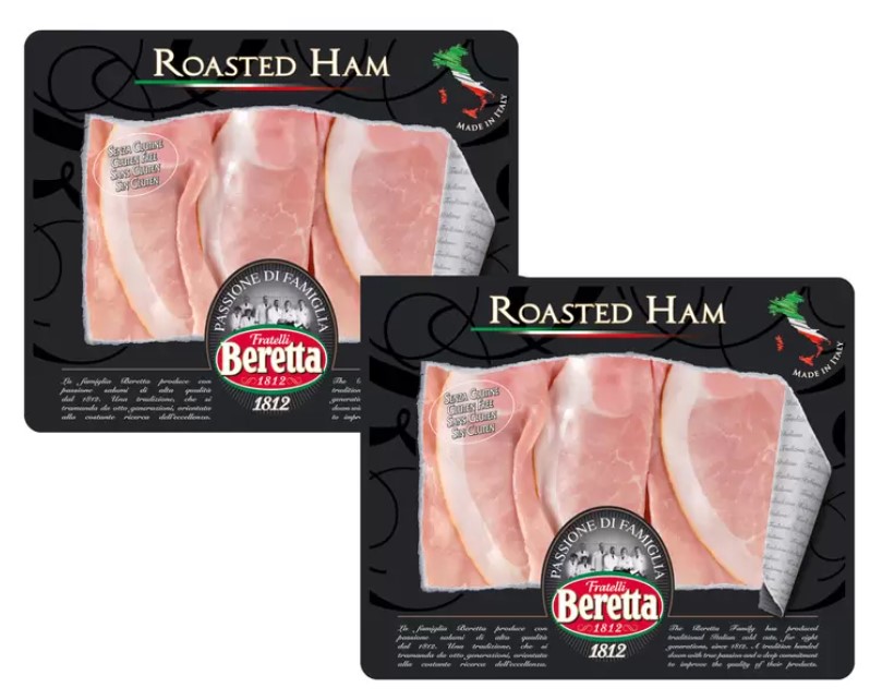 Beretta Sliced Roasted Ham, 2 x 150g (300g)